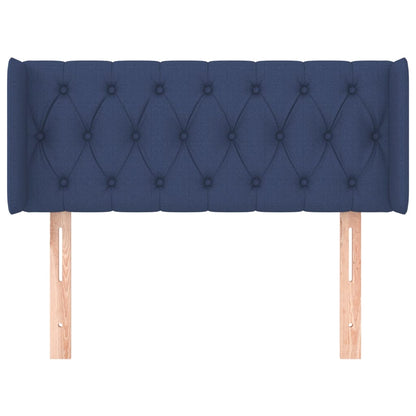 Hoofdbord Met Randen 103X16X78/88 Cm Stof Blauw 103 x 16 x 78/88 cm