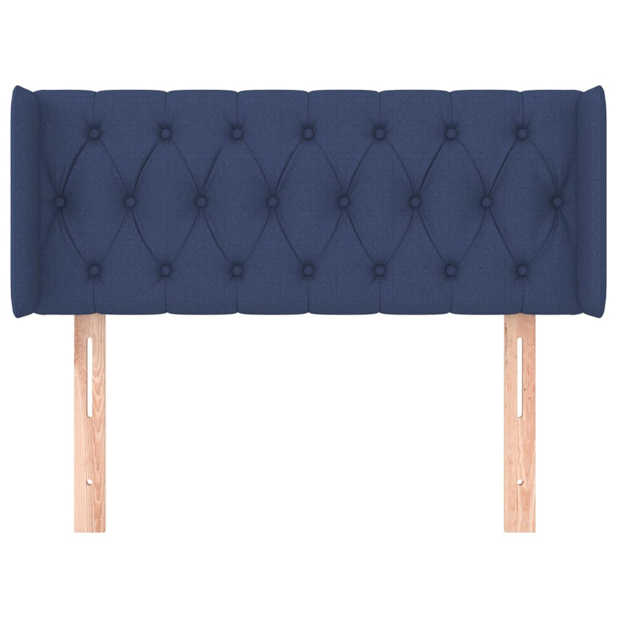 Hoofdbord Met Randen 103X16X78/88 Cm Stof Blauw 103 x 16 x 78/88 cm