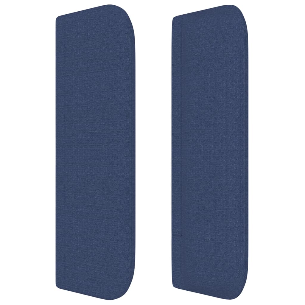 Hoofdbord Met Randen 103X16X78/88 Cm Stof Blauw 103 x 16 x 78/88 cm