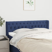 Hoofdbord 163x16x78/88 cm stof blauw