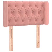 Hoofdbord Met Randen Fluweel 83 x 16 x 78/88 cm Roze