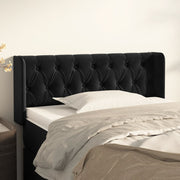 Hoofdbord 93x16x78/88 cm fluweel zwart