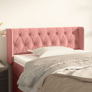 Hoofdbord 93x16x78/88 cm fluweel roze