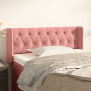 Hoofdbord fluweel roze 103x16x78/88 cm