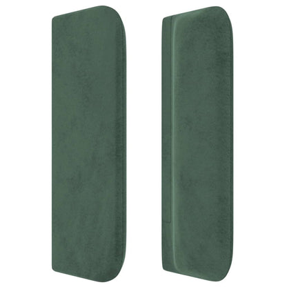 Hoofdbord Met Randen Fluweel 1 163 x 16 x 78/88 cm Donkergroen