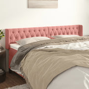Hoofdbord 183x16x78/88 cm fluweel roze
