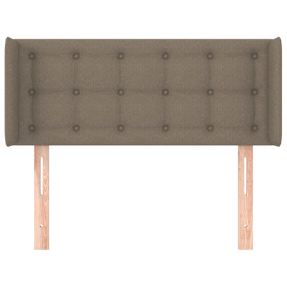 Hoofdbord met randen 83x16x78/88 cm stof taupe 83 x 16 x 78/88 cm Taupe