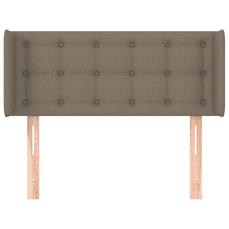 Hoofdbord met randen 83x16x78/88 cm stof taupe 83 x 16 x 78/88 cm Taupe