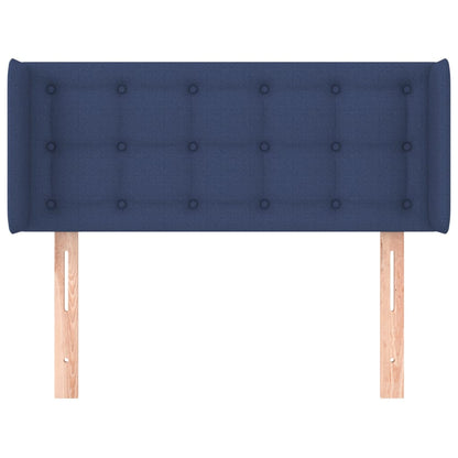 Hoofdbord Met Randen Stof 83 x 16 x 78/88 cm Blauw