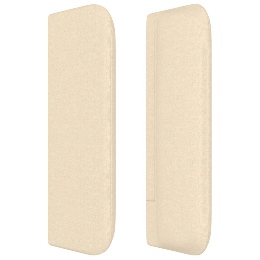 Hoofdbord met randen 93x16x78/88 cm stof crèmekleurig 93 x 16 x 78/88 cm Crème