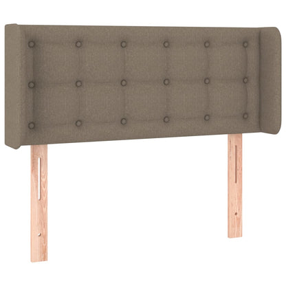 Hoofdbord Met Randen Stof 103 x 16 x 78/88 cm Taupe