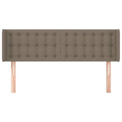 Hoofdbord Met Randen Stof 147 x 16 x 78/88 cm Taupe