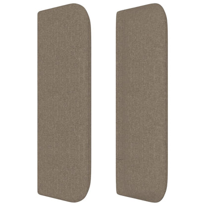 Hoofdbord Met Randen Stof 147 x 16 x 78/88 cm Taupe