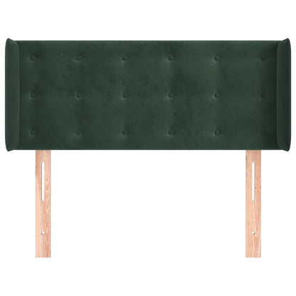 Hoofdbord Met Randen Fluweel 1 83 x 16 x 78/88 cm Donkergroen
