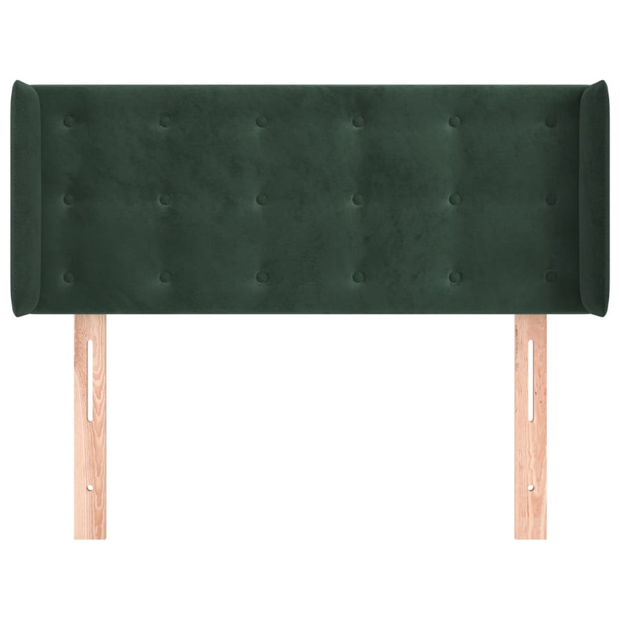 Hoofdbord Met Randen Fluweel 1 83 x 16 x 78/88 cm Donkergroen