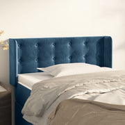 Hoofdbord 83x16x78/88 cm fluweel donkerblauw