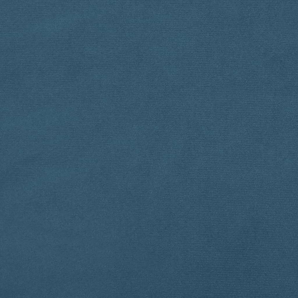 Hoofdbord Met Randen Fluweel 93 x 16 x 78/88 cm Donkerblauw