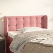 Hoofdbord 93x16x78/88 cm fluweel roze