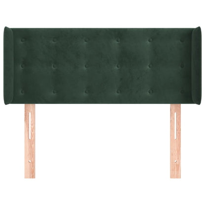 Hoofdbord Met Randen Fluweel 1 103 x 16 x 78/88 cm Donkergroen