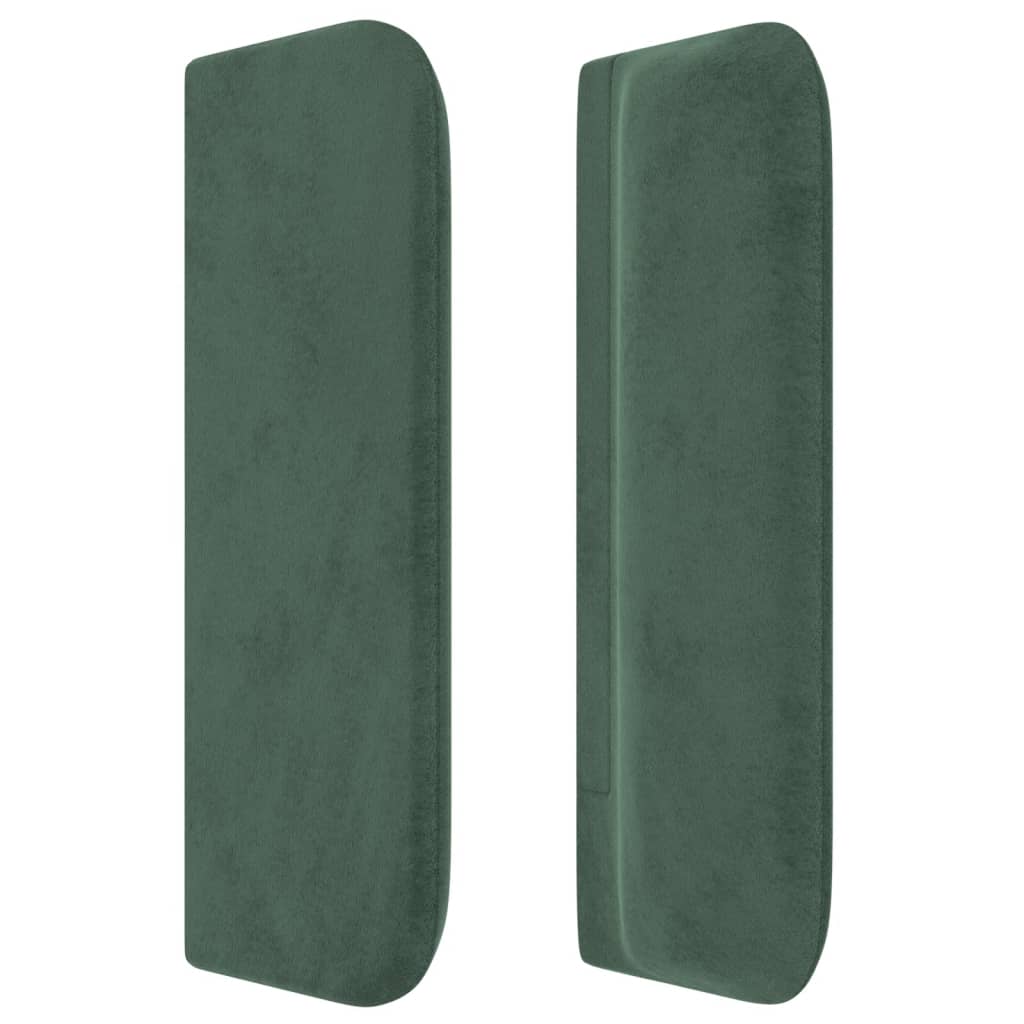 Hoofdbord Met Randen Fluweel 1 103 x 16 x 78/88 cm Donkergroen