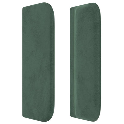 Hoofdbord Met Randen Fluweel 1 103 x 16 x 78/88 cm Donkergroen
