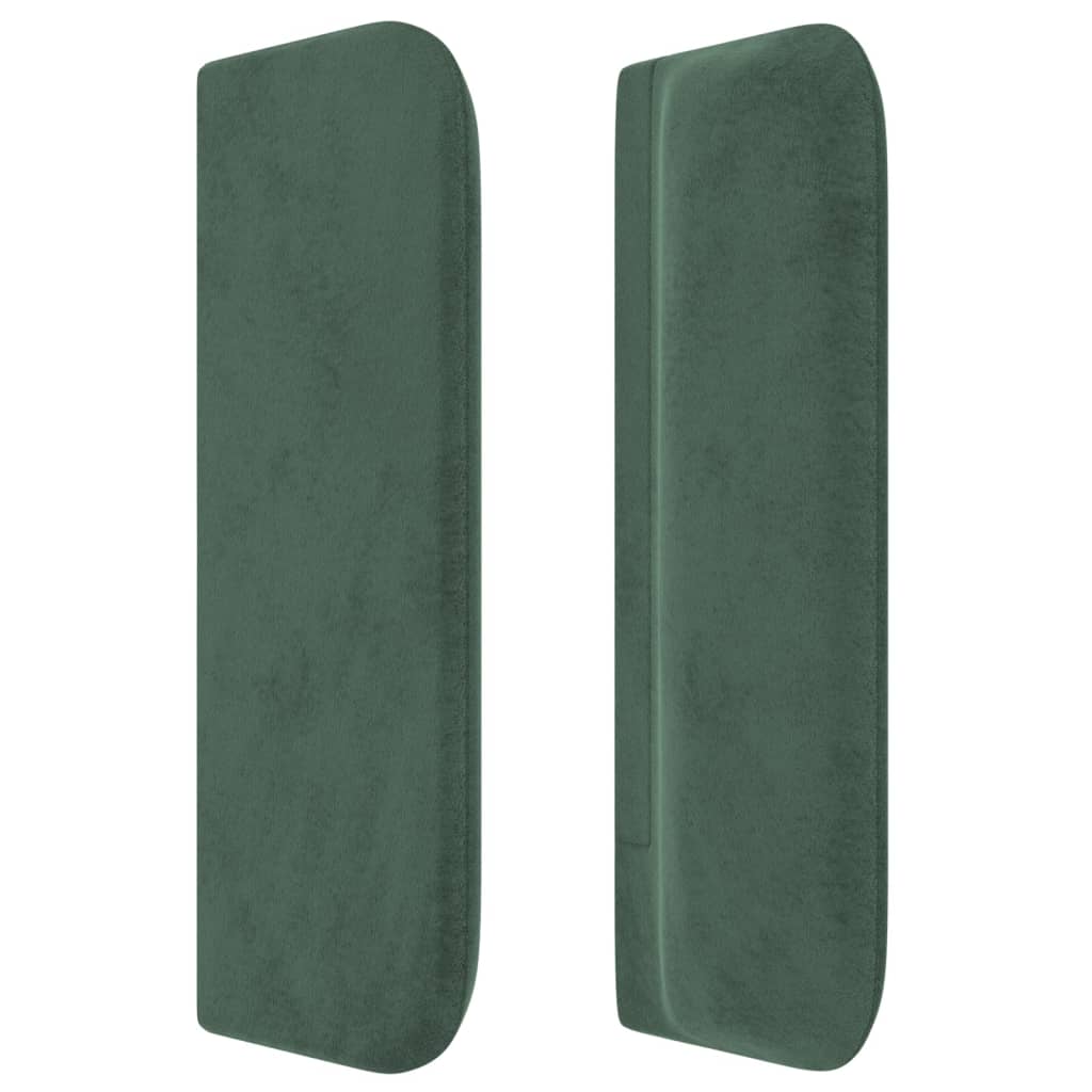 Hoofdbord Met Randen Fluweel 1 147 x 16 x 78/88 cm Donkergroen