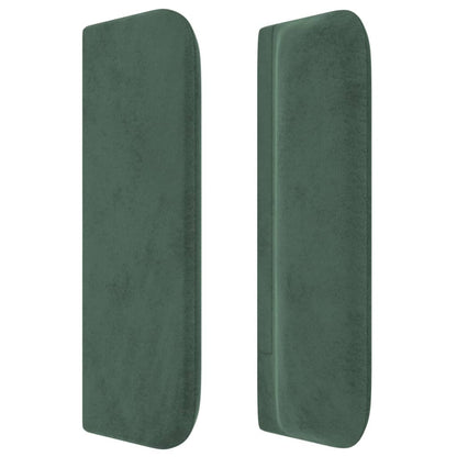 Hoofdbord Met Randen Fluweel 1 147 x 16 x 78/88 cm Donkergroen