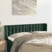 Hoofdbord 147x16x78/88 cm fluweel donkergroen
