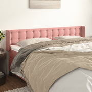 Hoofdbord 183x16x78/88 cm fluweel roze