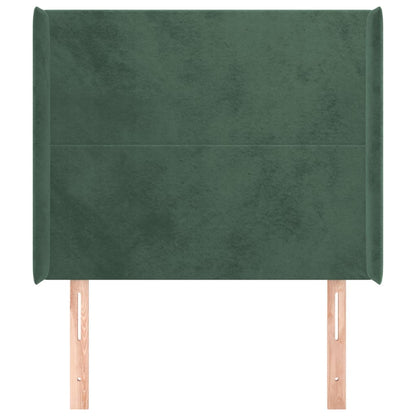 Hoofdbord Met Randen Fluweel 93 x 16 x 118/128 cm