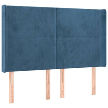 Hoofdbord Met Randen Fluweel 147 x 16 x 118/128 cm