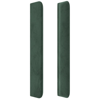 Hoofdbord Met Randen Fluweel 183 x 16 x 118/128 cm