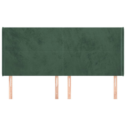 Hoofdbord Met Randen Fluweel 203 x 16 x 118/128 cm