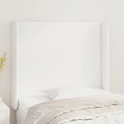 Hoofdbord 83x16x118/128 cm kunstleer wit