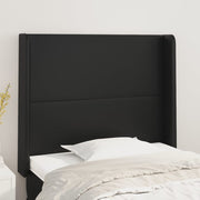 Hoofdbord 93x16x118/128 cm kunstleer zwart