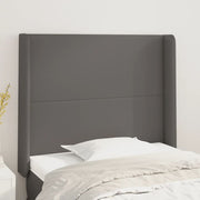 Hoofdbord 93x16x118/128 cm kunstleer grijs
