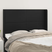 Hoofdbord 147x16x118/128 cm kunstleer zwart