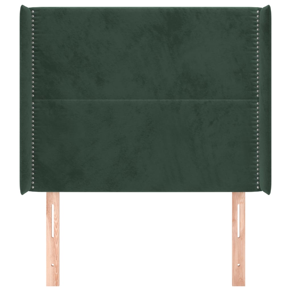 Hoofdbord Met Randen Fluweel 93 x 16 x 118/128 cm