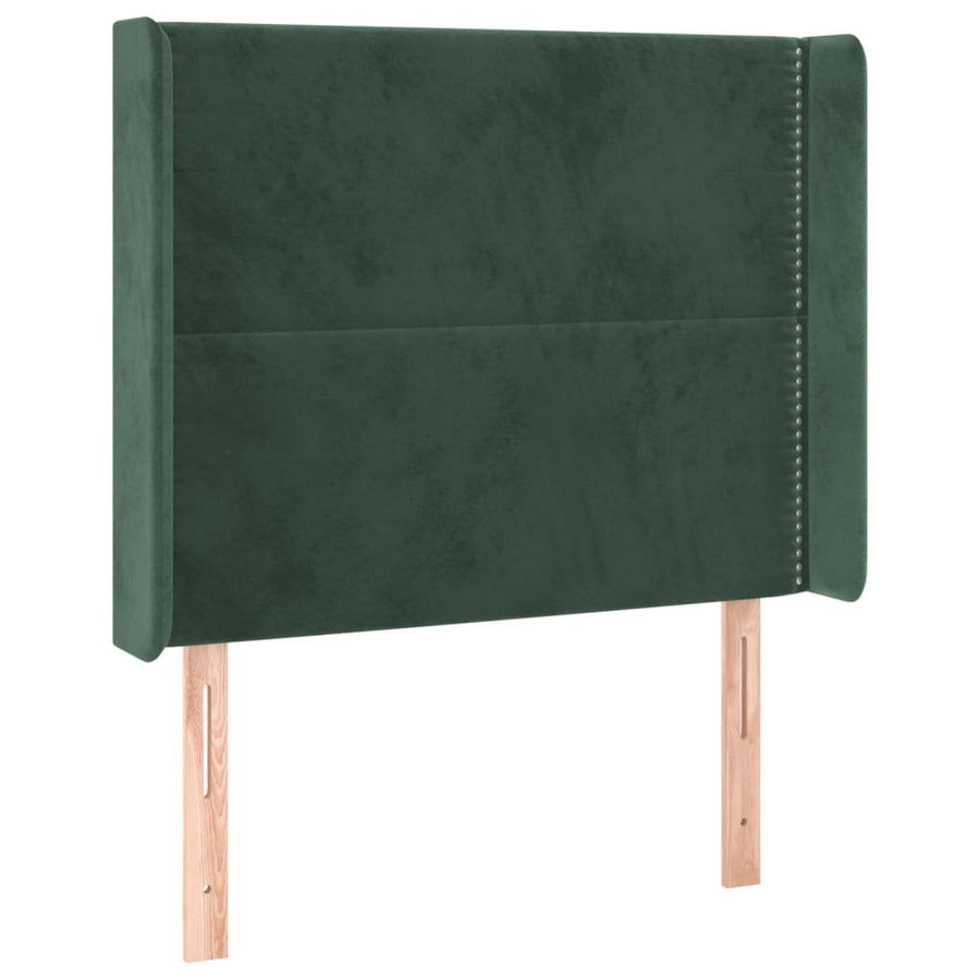 Hoofdbord Met Randen Fluweel 103 x 16 x 118/128 cm