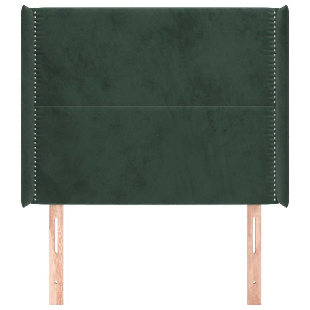 Hoofdbord Met Randen Fluweel 103 x 16 x 118/128 cm
