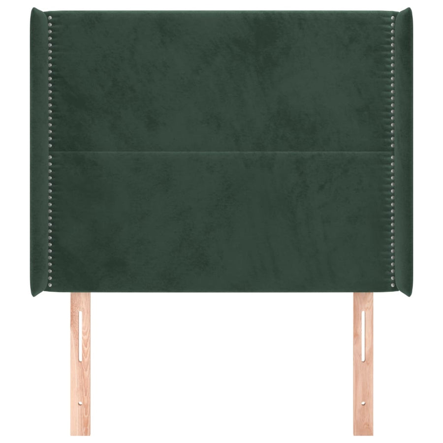 Hoofdbord Met Randen Fluweel 103 x 16 x 118/128 cm