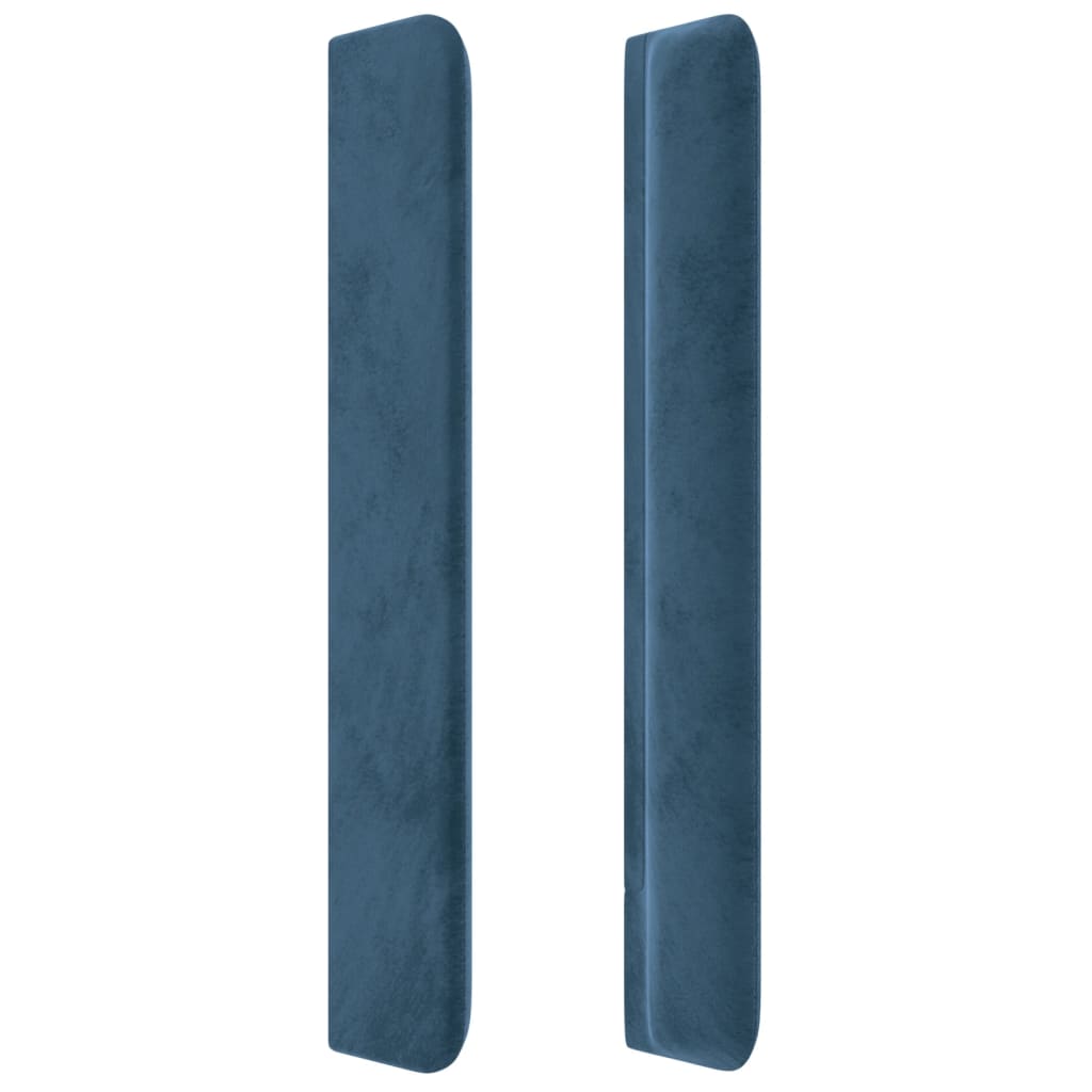 Hoofdbord Met Randen Fluweel 203 x 16 x 118/128 cm