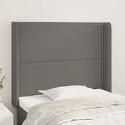 Hoofdbord 93x16x118/128 cm kunstleer grijs