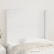 Hoofdbord 103x16x118/128 cm kunstleer wit