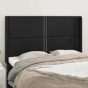Hoofdbord 147x16x118/128 cm kunstleer zwart