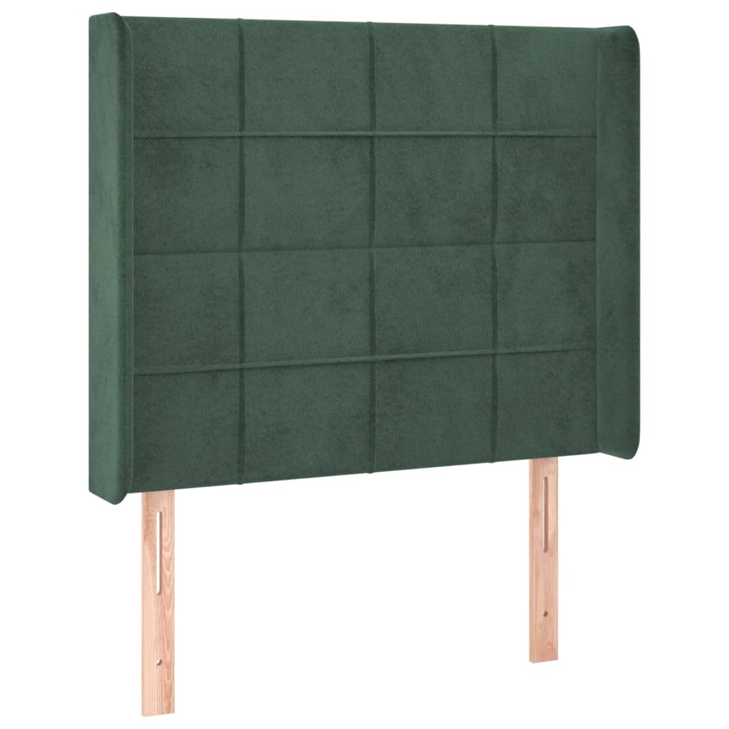 Hoofdbord Met Randen Fluweel 93 x 16 x 118/128 cm