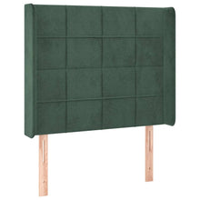 Hoofdbord Met Randen Fluweel 93 x 16 x 118/128 cm