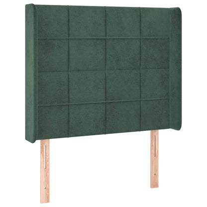 Hoofdbord Met Randen Fluweel 93 x 16 x 118/128 cm