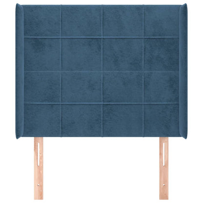 Hoofdbord Met Randen Fluweel 93 x 16 x 118/128 cm