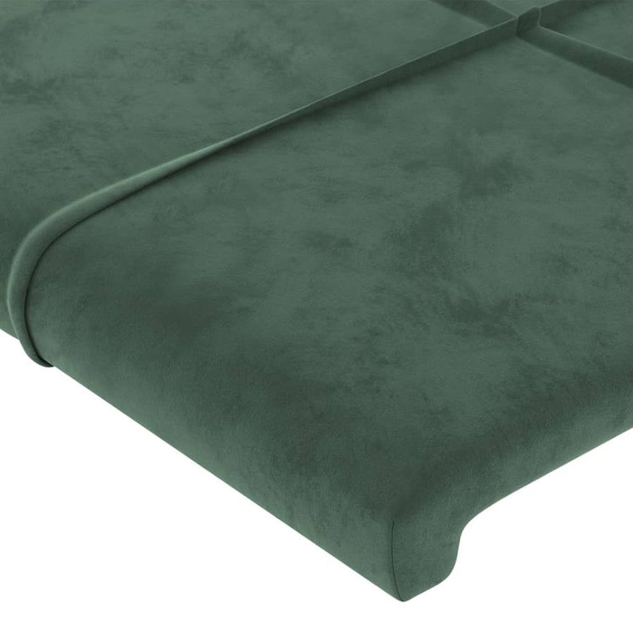 Hoofdbord Met Randen Fluweel 103 x 16 x 118/128 cm